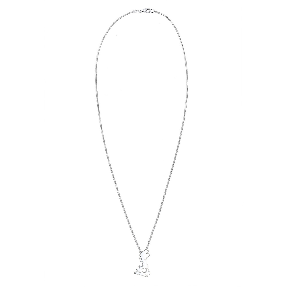 Elli Elli Collier Femme Contour d'Angleterre - (925/1000) Argent Bijoux