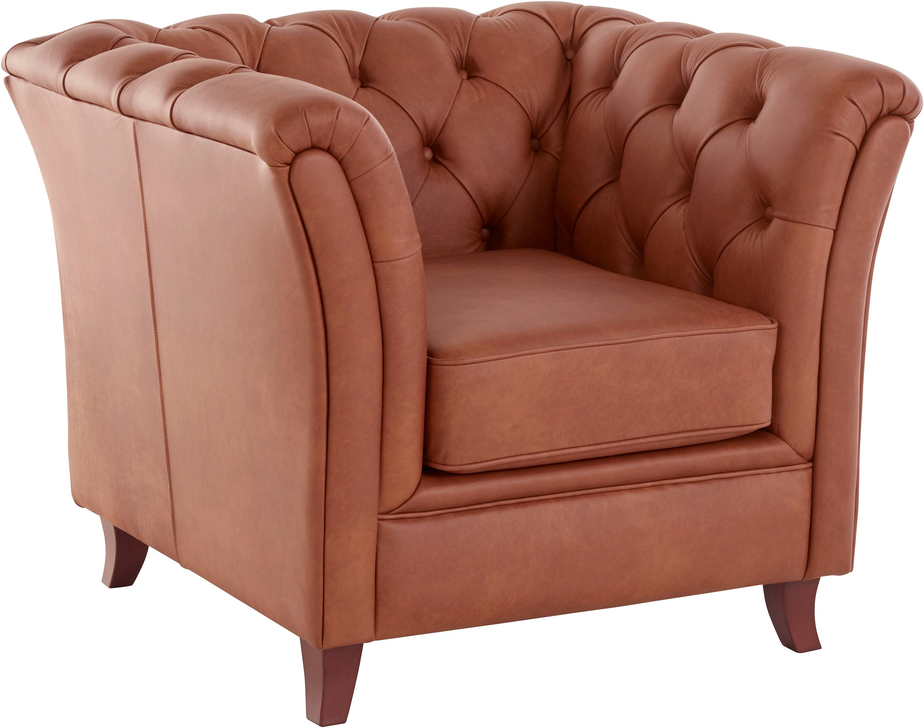 Home affaire Chesterfield-Sessel Reims, mit echter Chesterfield-Knopfheftung, hochwertige Verarbeitung