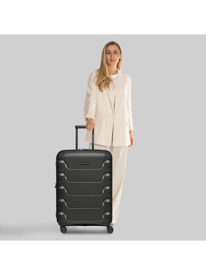 Smartbox Edition 01 4 Rollen Trolley 66 cm mit Dehnfalte in black günstig kaufen onesize