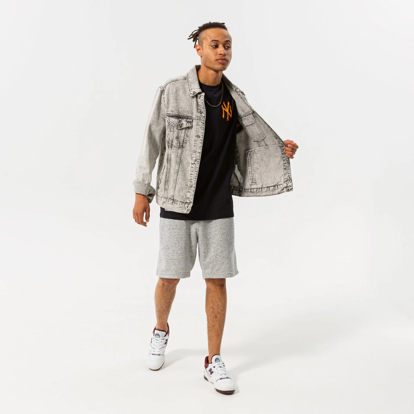 CHAMPION SHORTS BERMUDA Grau