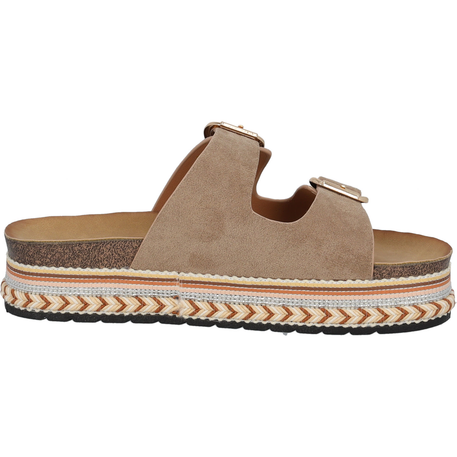 Palado Veast by Sila Sahin, Plateau-Pantoletten, Damen, Beige