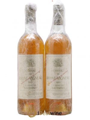 Château de Rayne Vigneau 1er Grand Cru Classé  1981 - Lot de 2 Bouteilles