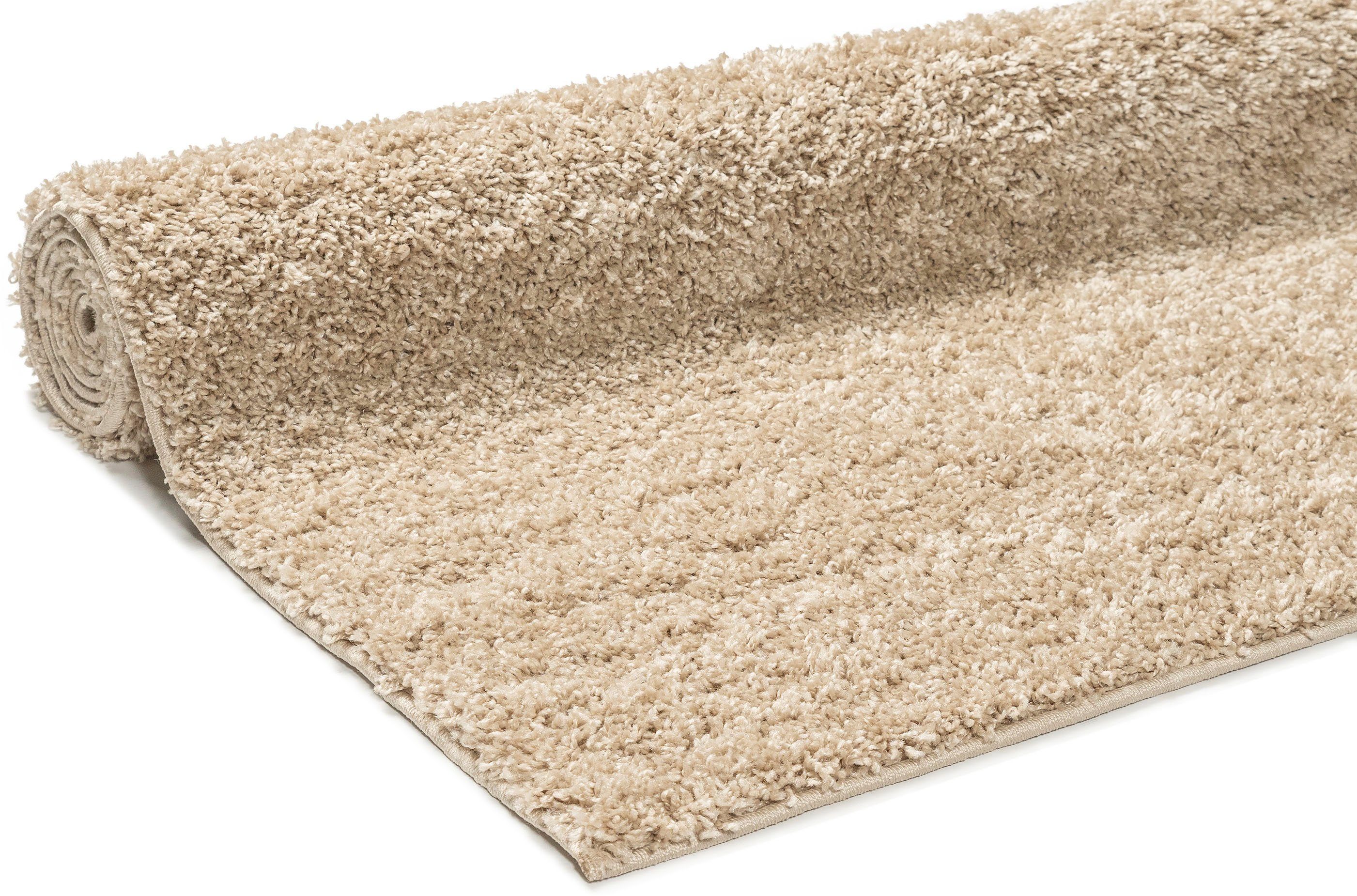 Hochflor-Teppich Shaggy 30, Home affaire, rechteckig, Höhe: 30 mm, Teppich, Uni Farben, besonders weich und kuschelig