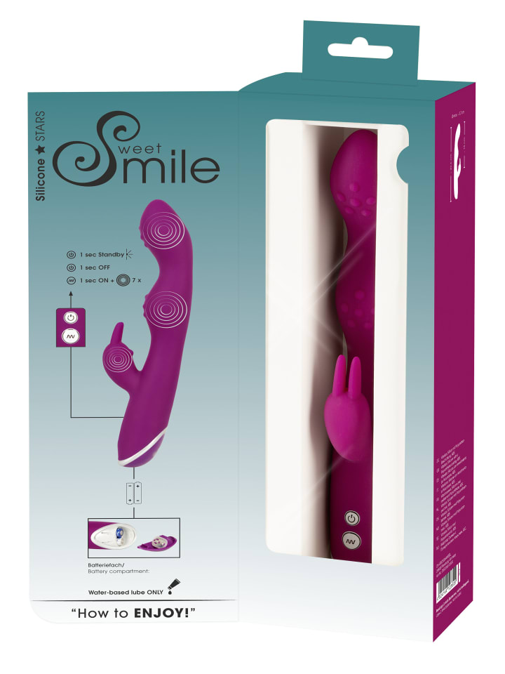 Sweet Smile Rabbitvibrator A & G-Spot Rabbit Vibrator in lila günstig kaufen 23,5