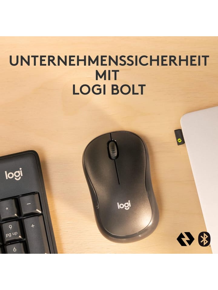 Logitech Logitech Kabelloses Tastatur-Maus-Set MK370 Reichweite bis 10 m in Schwarz günstig kaufen 4,5