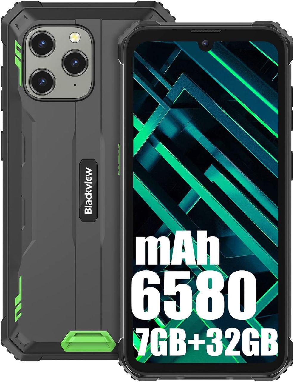 Blackview BV5300 pro Green Rugged Smartphone, Outdoorhandy mit 7 GB RAM und 64 GB Speiche