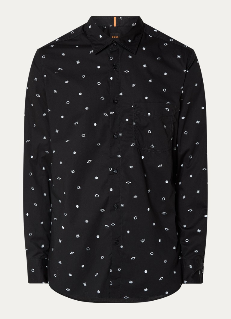 Camisa HUGO BOSS Remington_M de corte regular com estampa