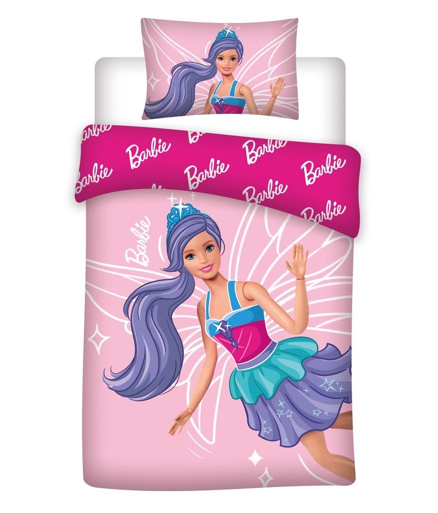 Babybettwäsche Traumhafte Nächte: Barbie Baby-Bettwäsche „Barbie 093“, Kuschelige, AY!Max, 2 teilig