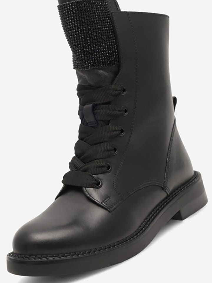 Lasocki Leder-Stiefeletten in Schwarz günstig kaufen