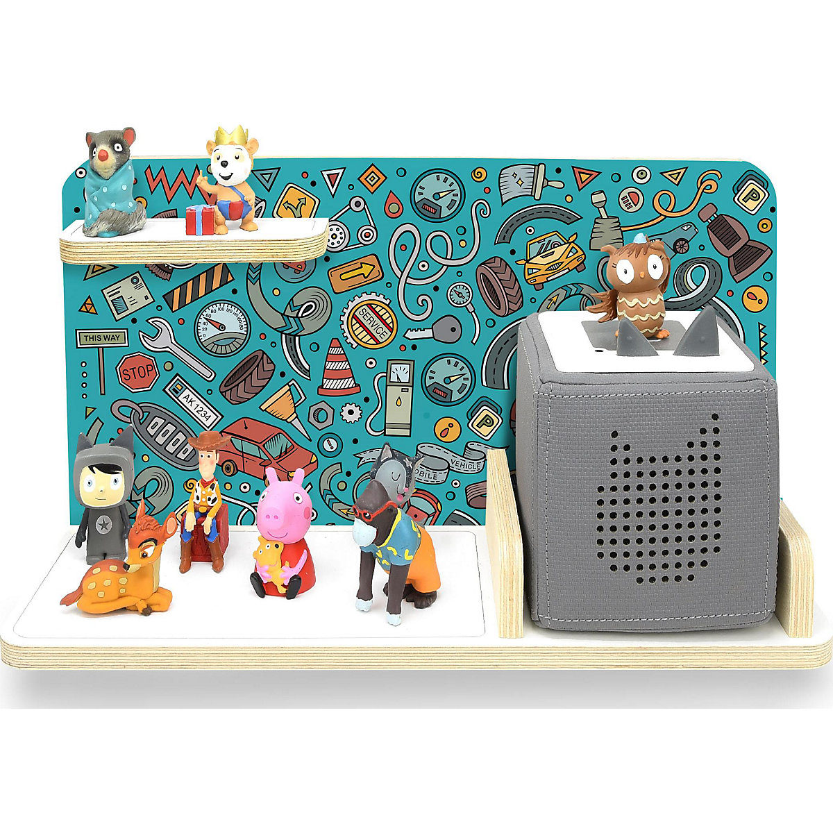 Regal für Musikbox Garage, klein - geeignet für Toniebox