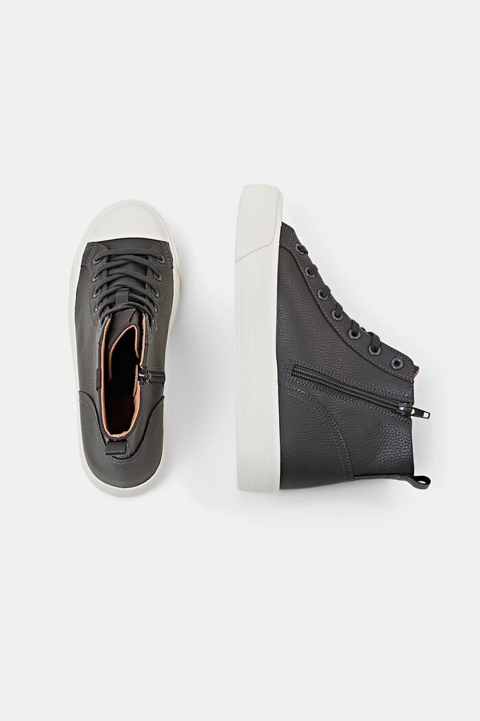 Plateau-Sneakers in Lederoptik