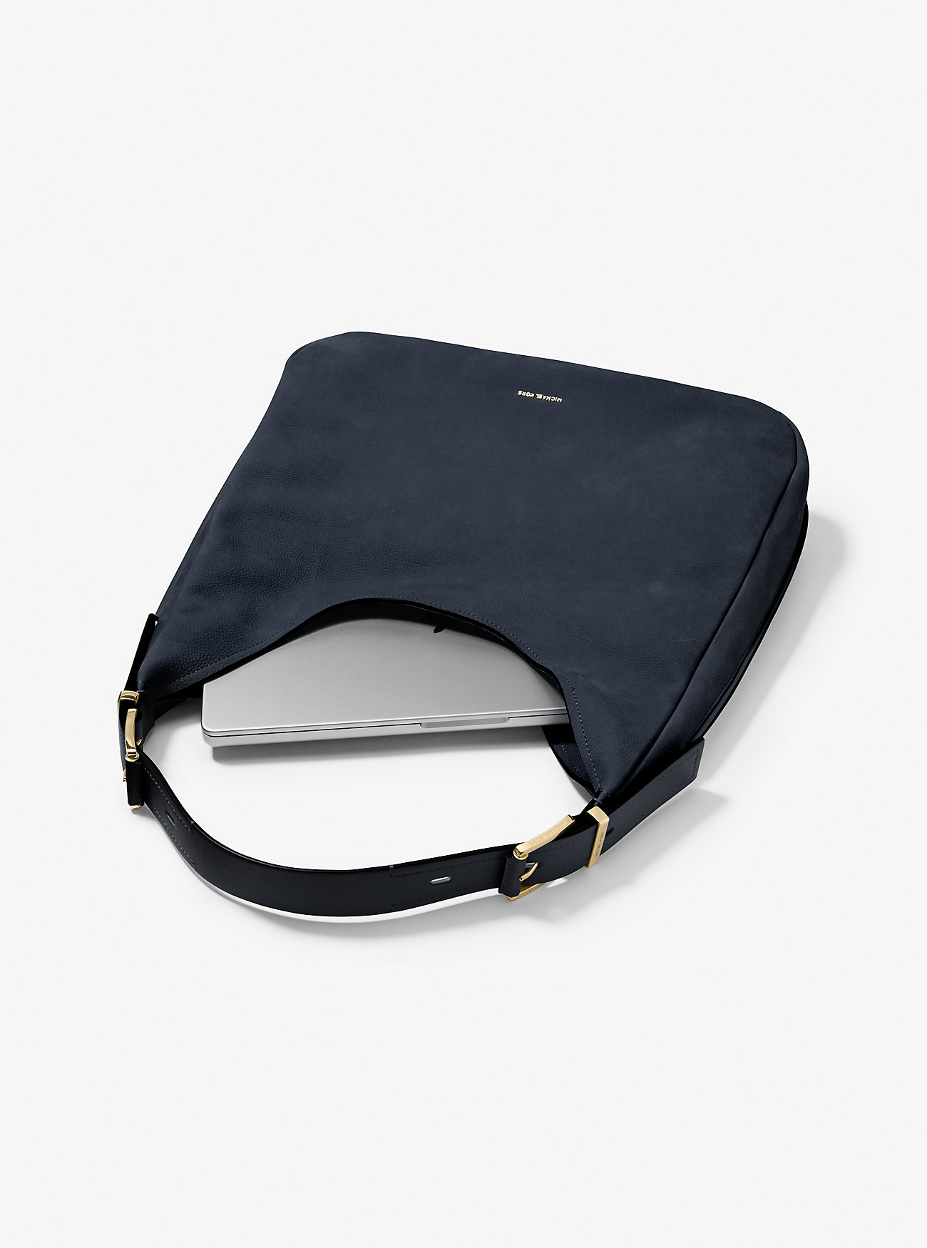 Nolita Stor Nubuck Hobo Skulderveske - MARINEBLÅ