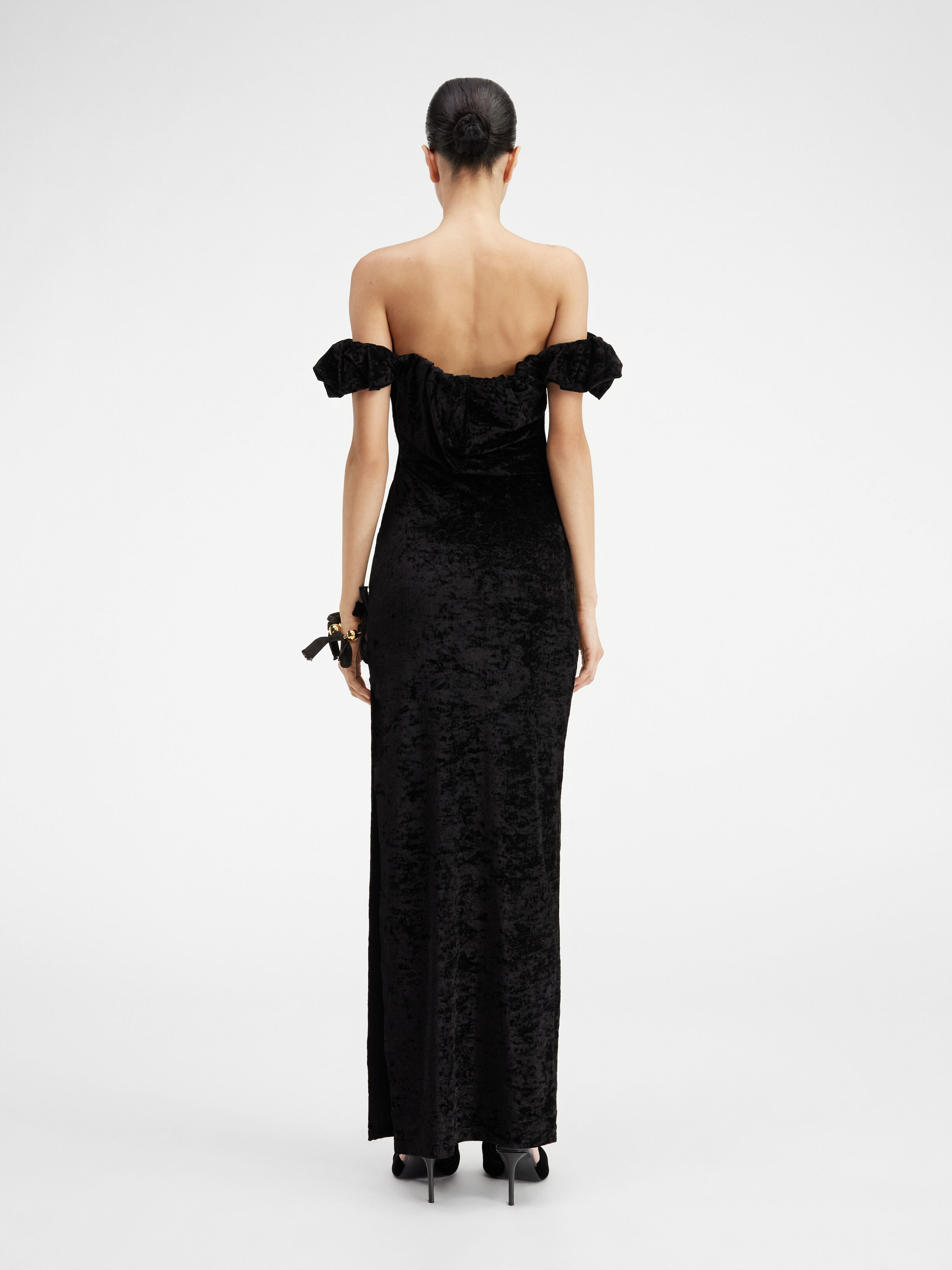 La robe velours longue