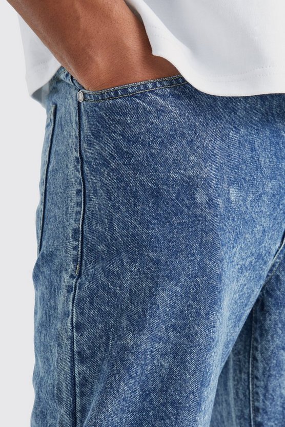Tall lockere Jeans mit Acid-Waschung