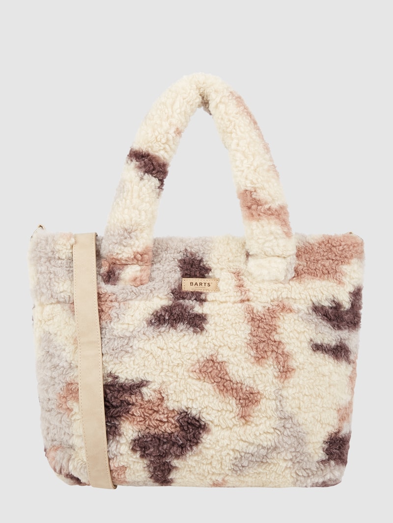 Shopper aus Kunstfell Modell 'Gia' in rosé meliert