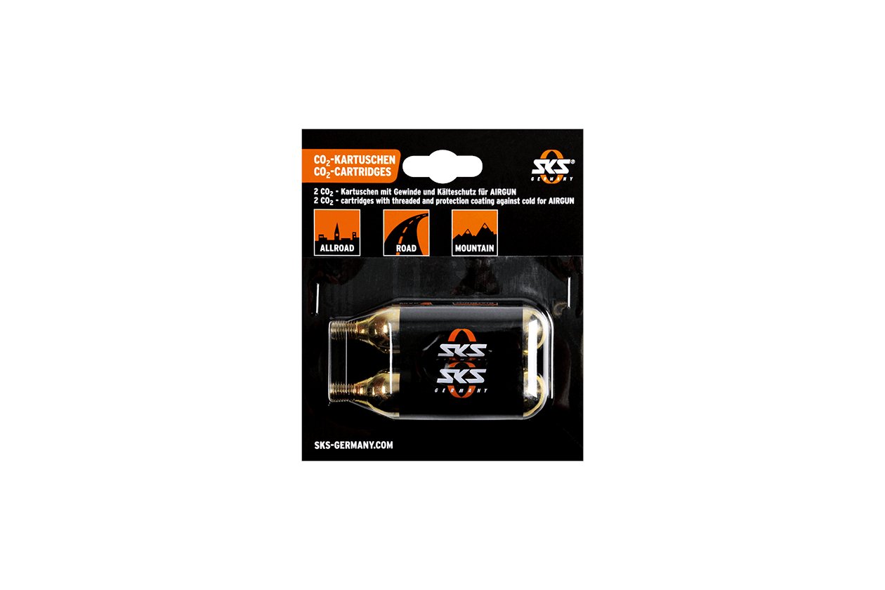 SKS CO2 Ersatzkartuschen Set fu00fcr Airbuster mit Gewinde - 16g