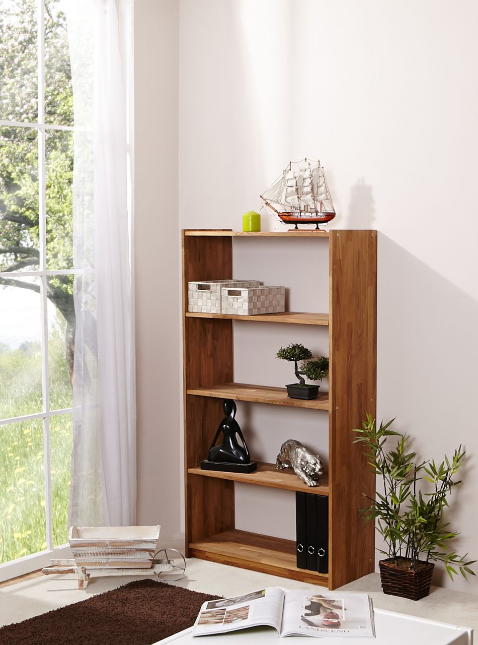 Ticaa Standregal Eiche massiv 145 cm