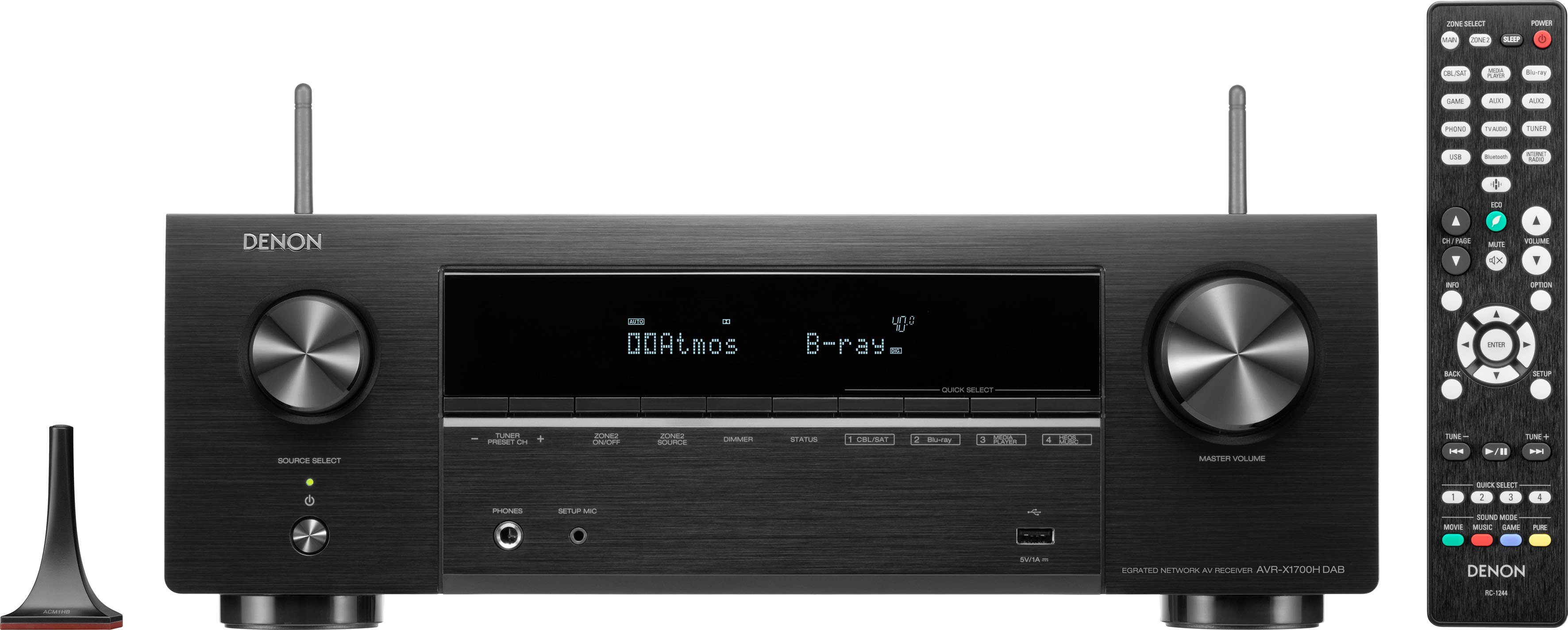 Denon AVR-X1700H DAB 8K- 7.2 Heimkinosystem (Bluetooth, WLAN)