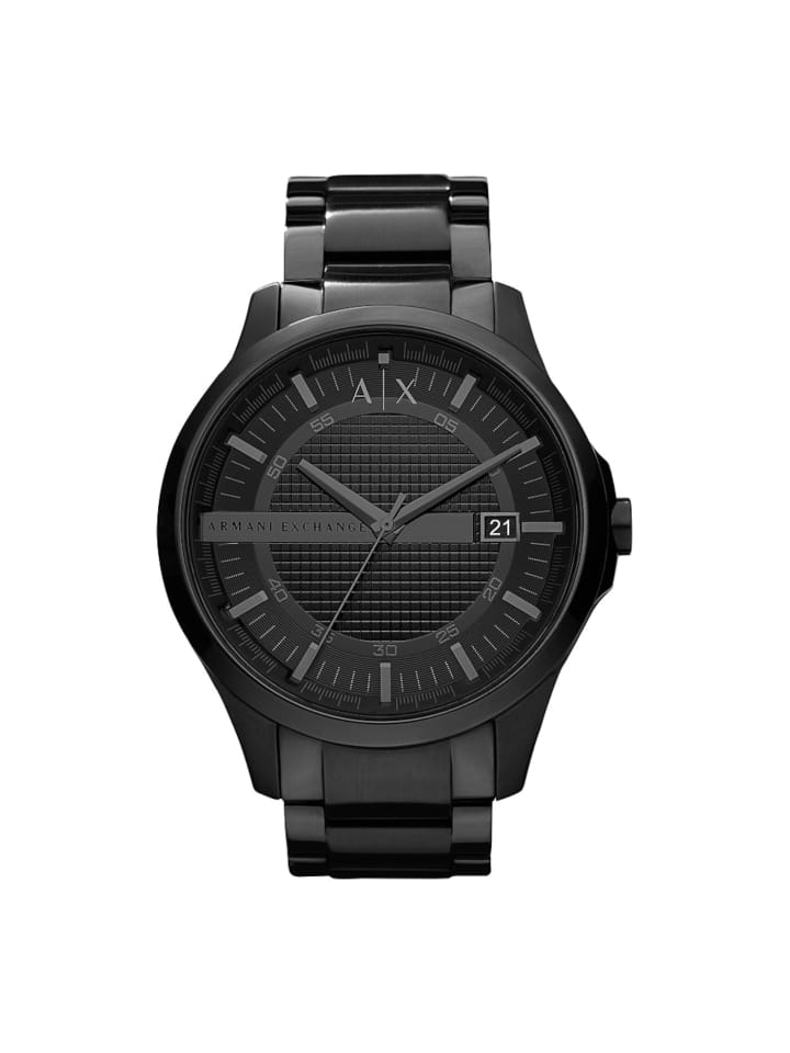 Armani Quartzuhr Hampton in Schwarz günstig kaufen M