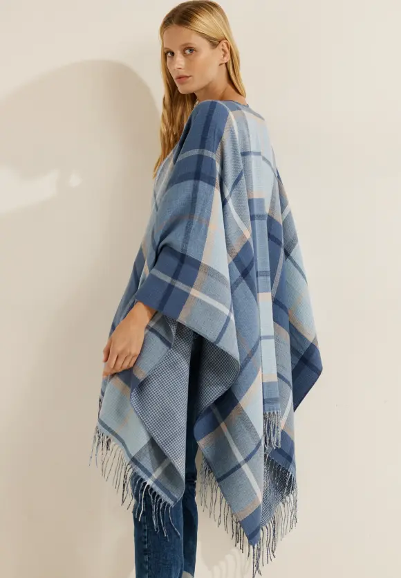 CECIL Kariertes Doubleface Cape