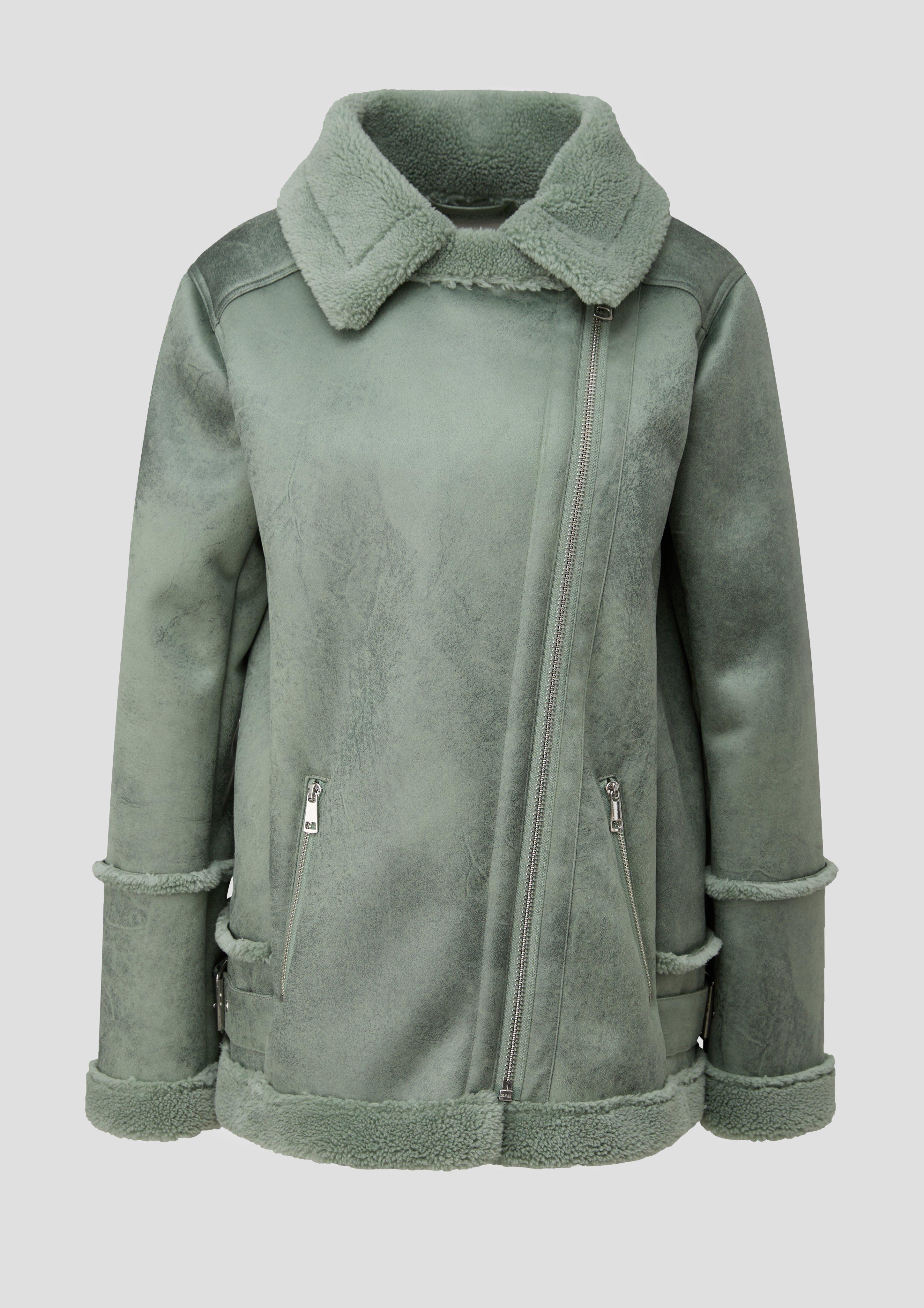 Jacke aus Lederimitat im Aviator-Stil  2134826-7210
