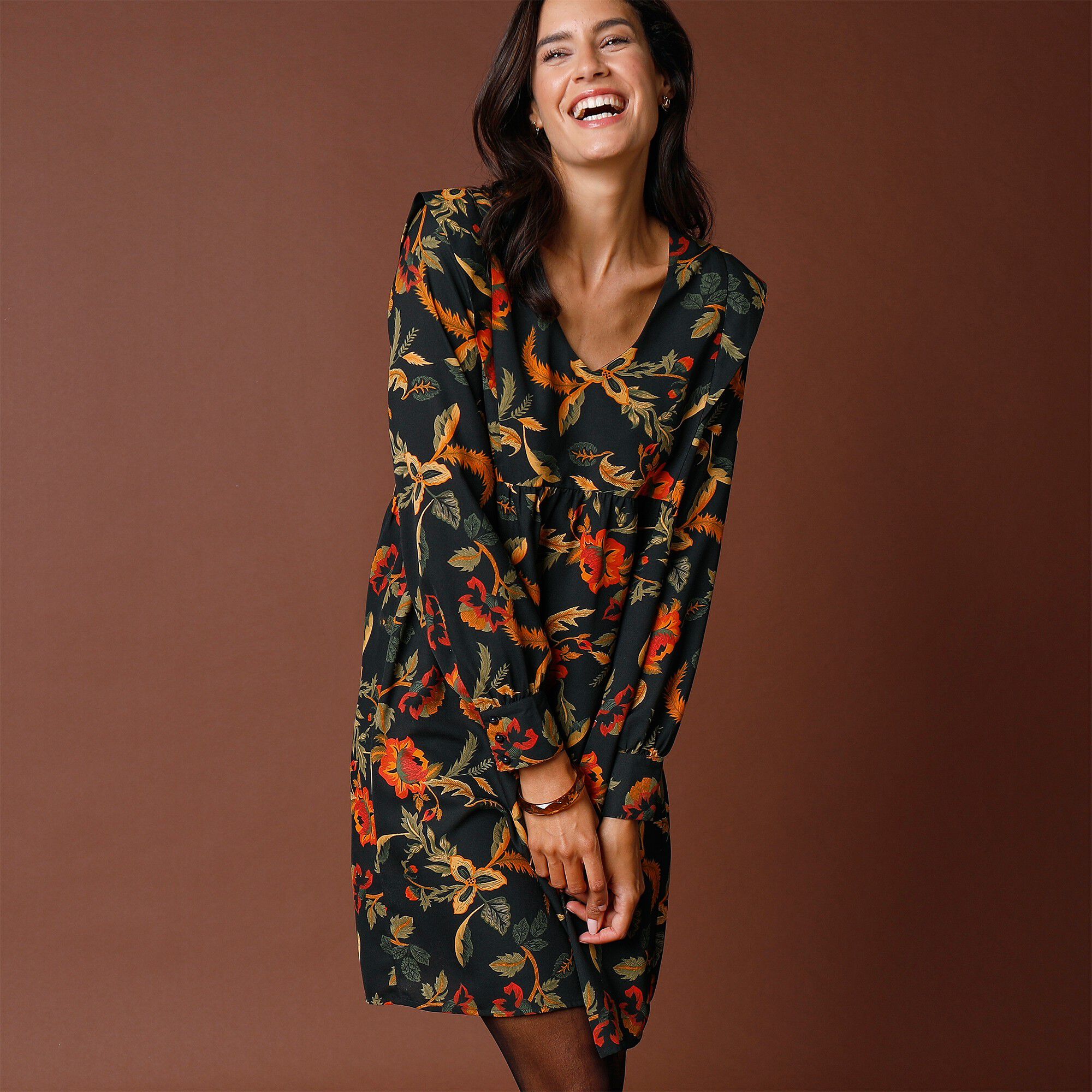 Robe ample imprimée