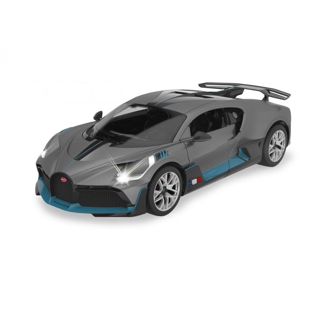 Jamara RC-Auto Bugatti Divo 1:14 grau 2,4GHz Tür manuell, Ferngesteuertes Auto mit LED Fahrlicht