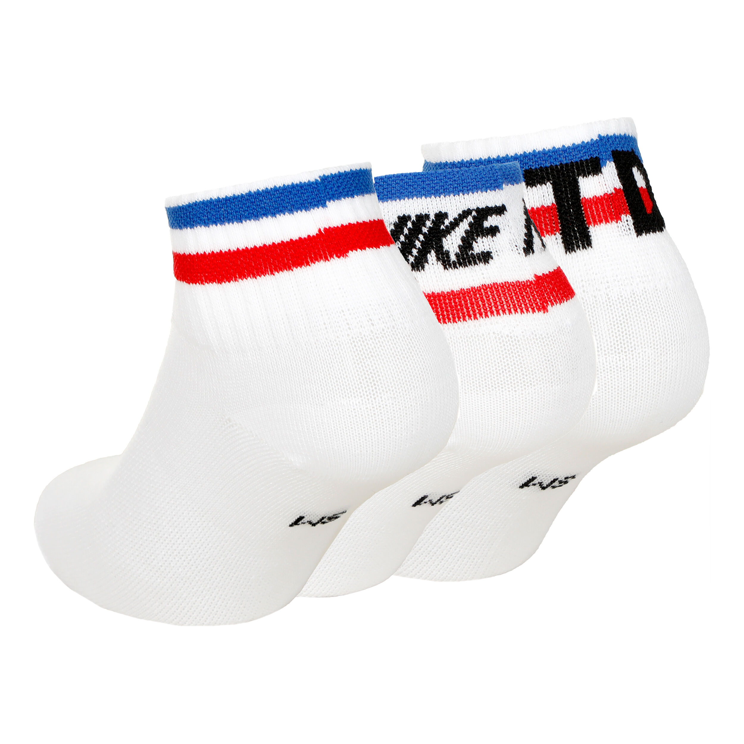 Ankle Essential Tennissocken 3er Pack - Weiß, Mehrfarbig