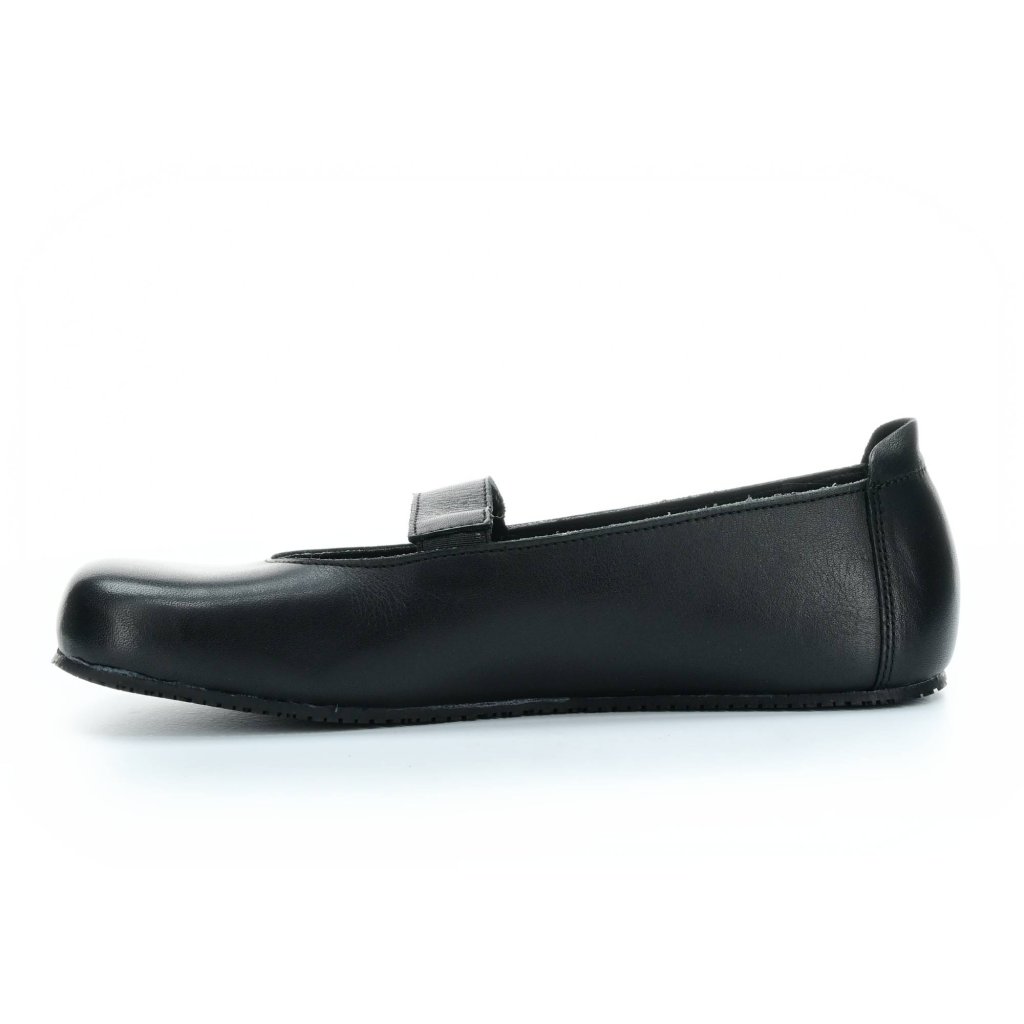 Angles Rheia Schwarze Barfuß-Ballerinas