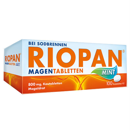 RIOPAN Magen Tabletten Mint 800 mg Kautabletten  100 St  Kautabletten