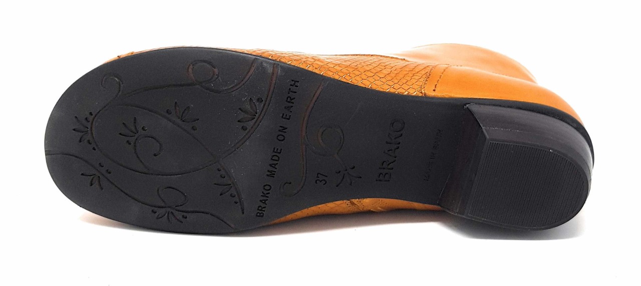 BRAKO Schnür-Stiefeletten gelb