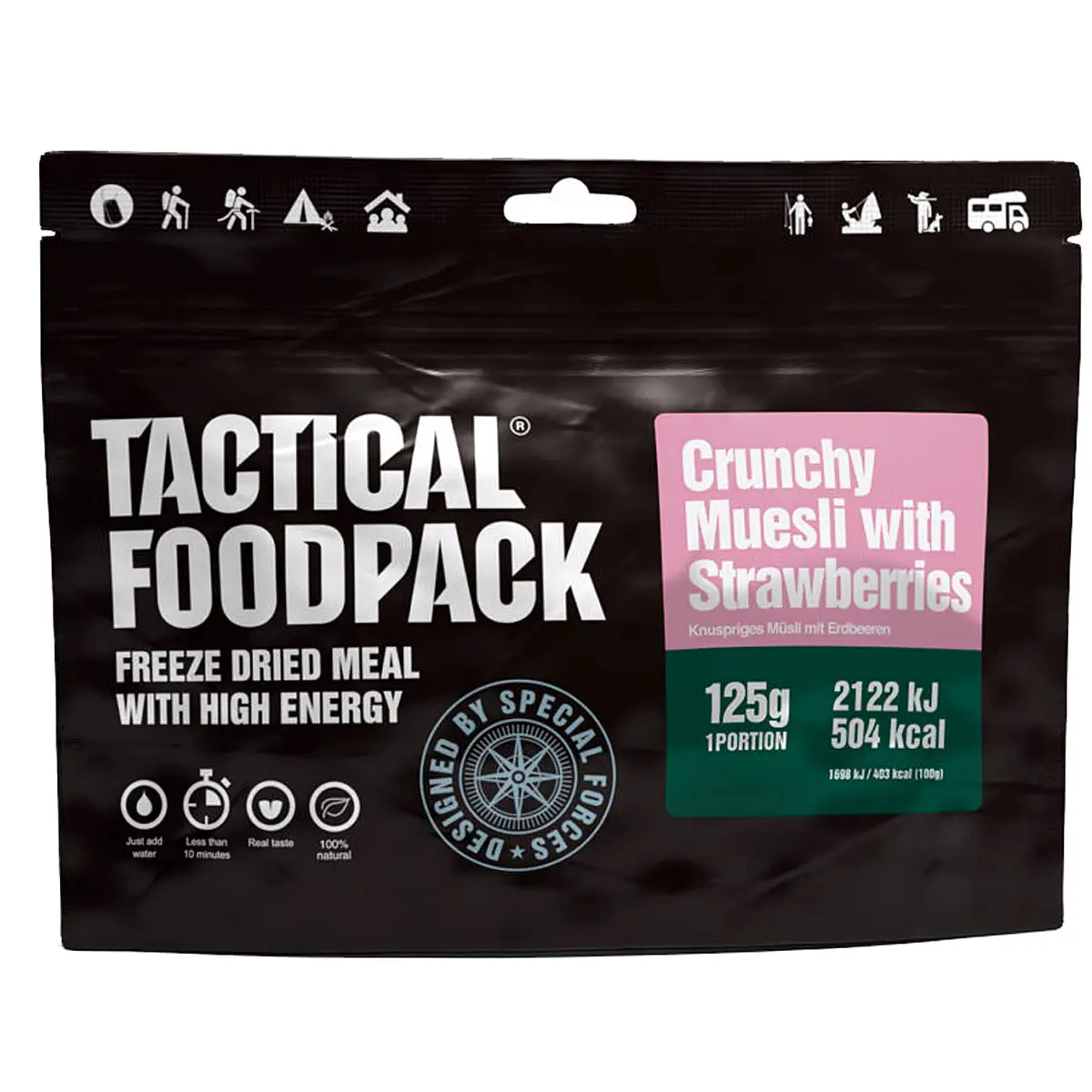 Tactical Foodpack Knuspermüsli mit Erdbeeren