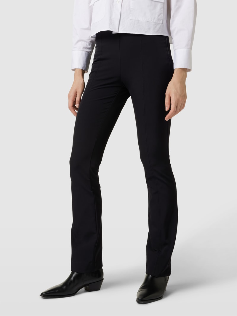 Feminine Fit High Waist Hose mit elastischem Bund in schwarz