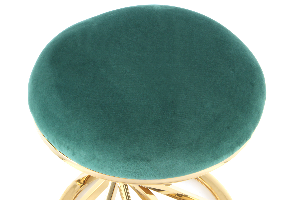 Kayoom Hocker Wesley 325 Grün / Gold