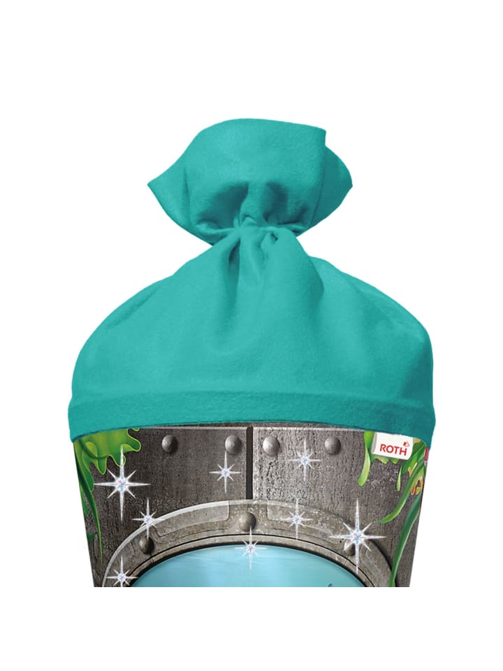 ROTH Set Schultüte groß Hai 70 cm, Folie mit Schleife in Bunt günstig kaufen onesize