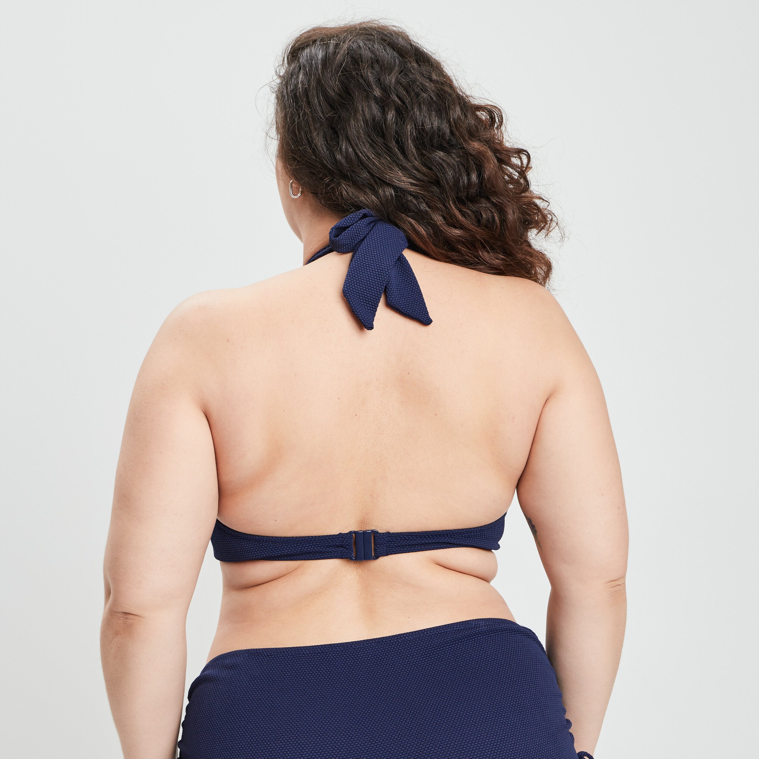 Haut de maillot de bain bleu foncé femme grande taille | La Halle