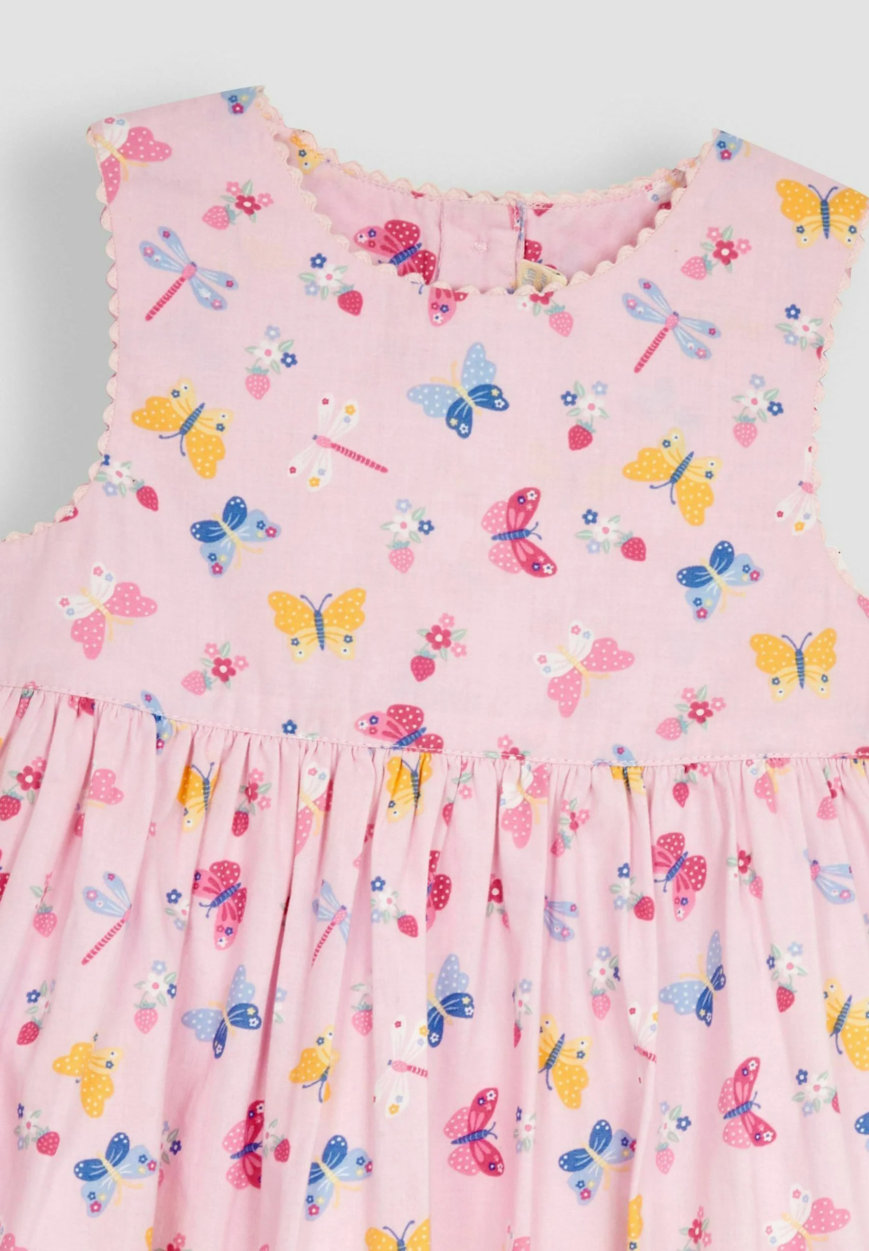 JoJo Maman Bébé GIRAFFE FLORAL SUMMER - REGULAR FIT - Vestido de verano