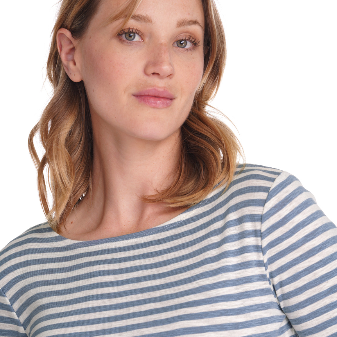 Damen Langarmshirt im Streifen-Dessin