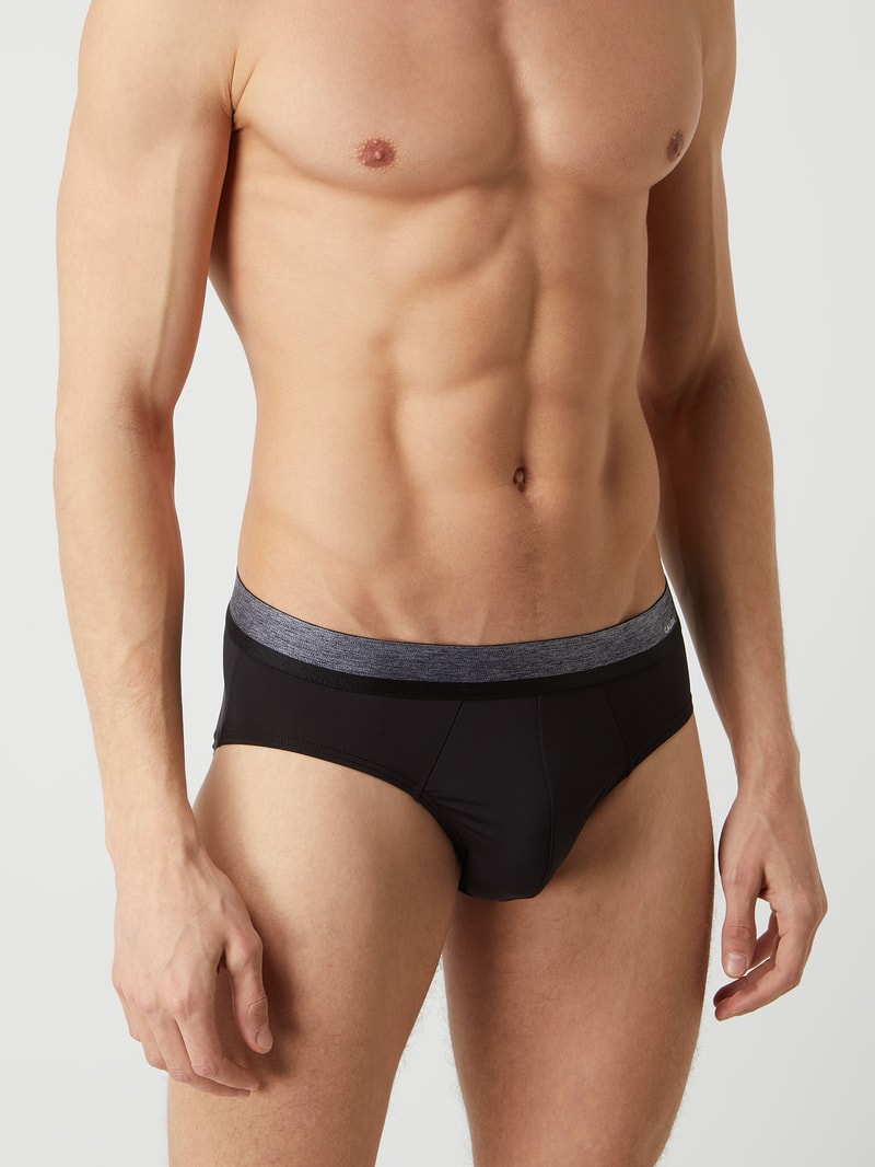 Slip aus Mikrofaser in schwarz