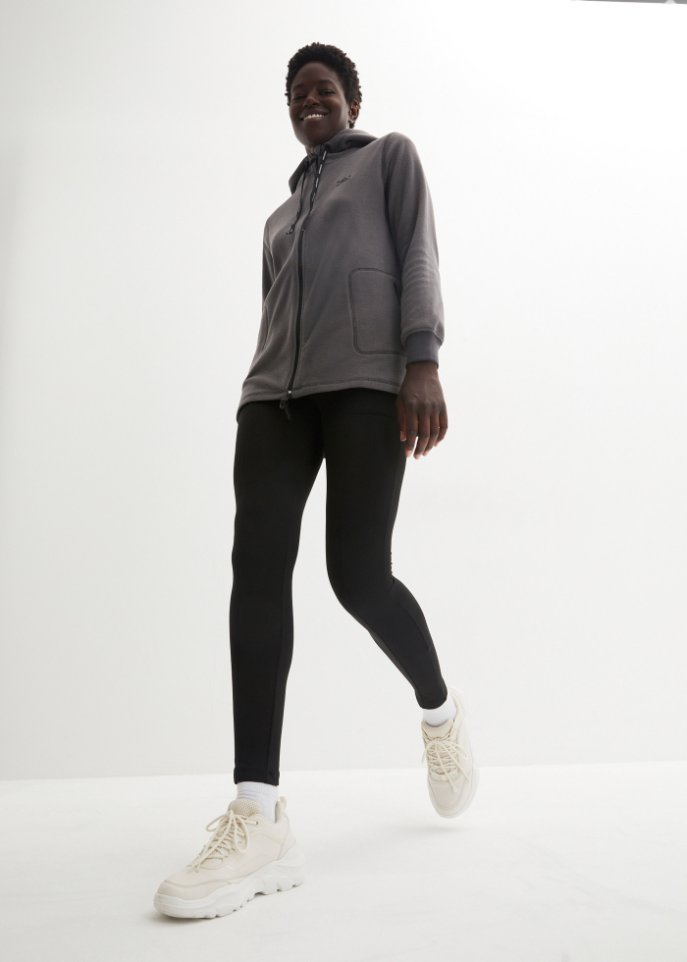 Fleecejacke, extralang