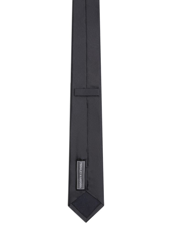 Finshley & Harding Seidenkrawatte in anthrazit - 0008 günstig kaufen onesize