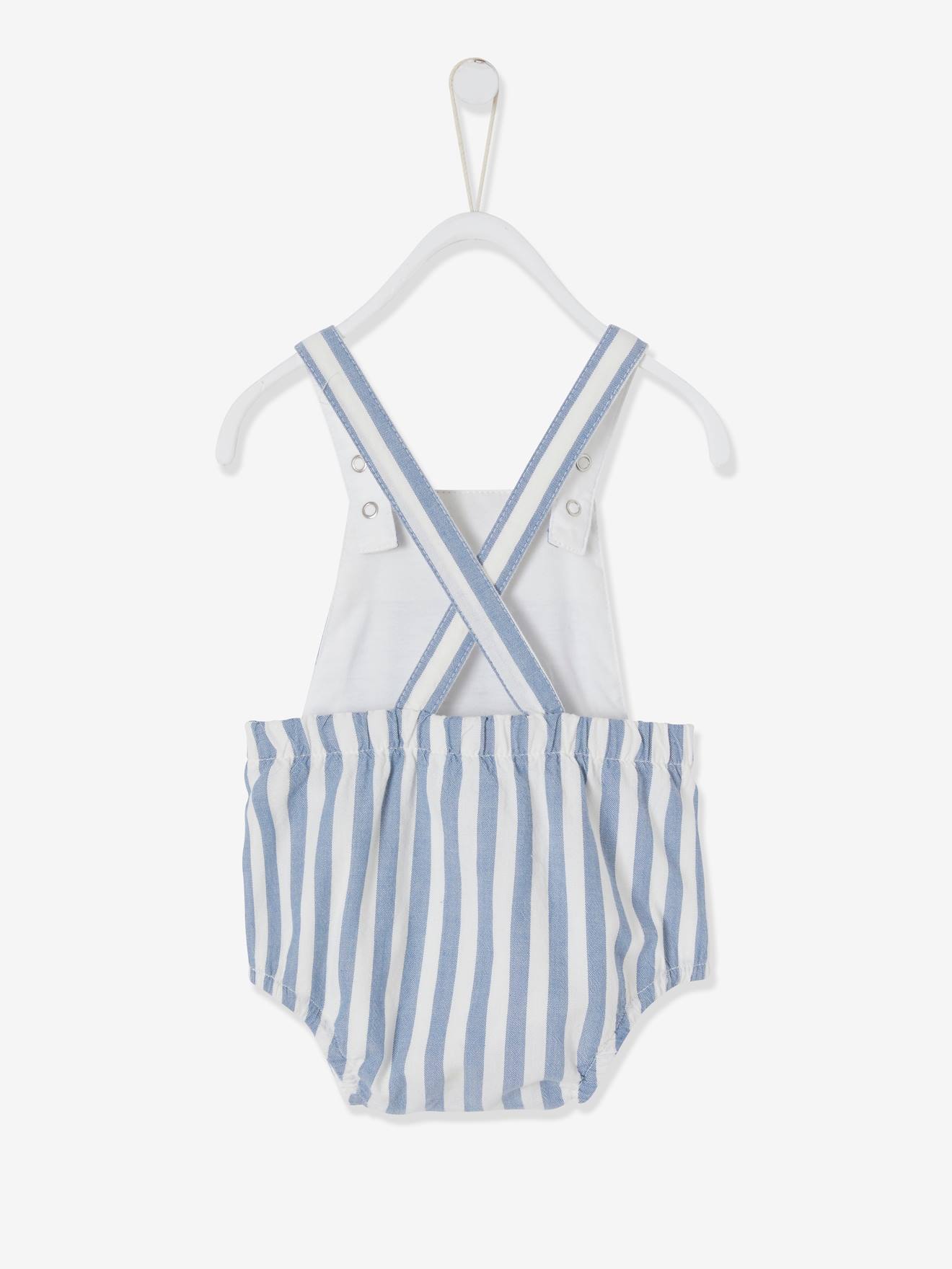 Vertbaudet Baby Latzhose, Retro-Chic - wollweiß