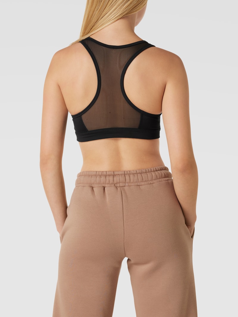 Bustier mit Label-Detail Modell 'Mid Impact' in schwarz