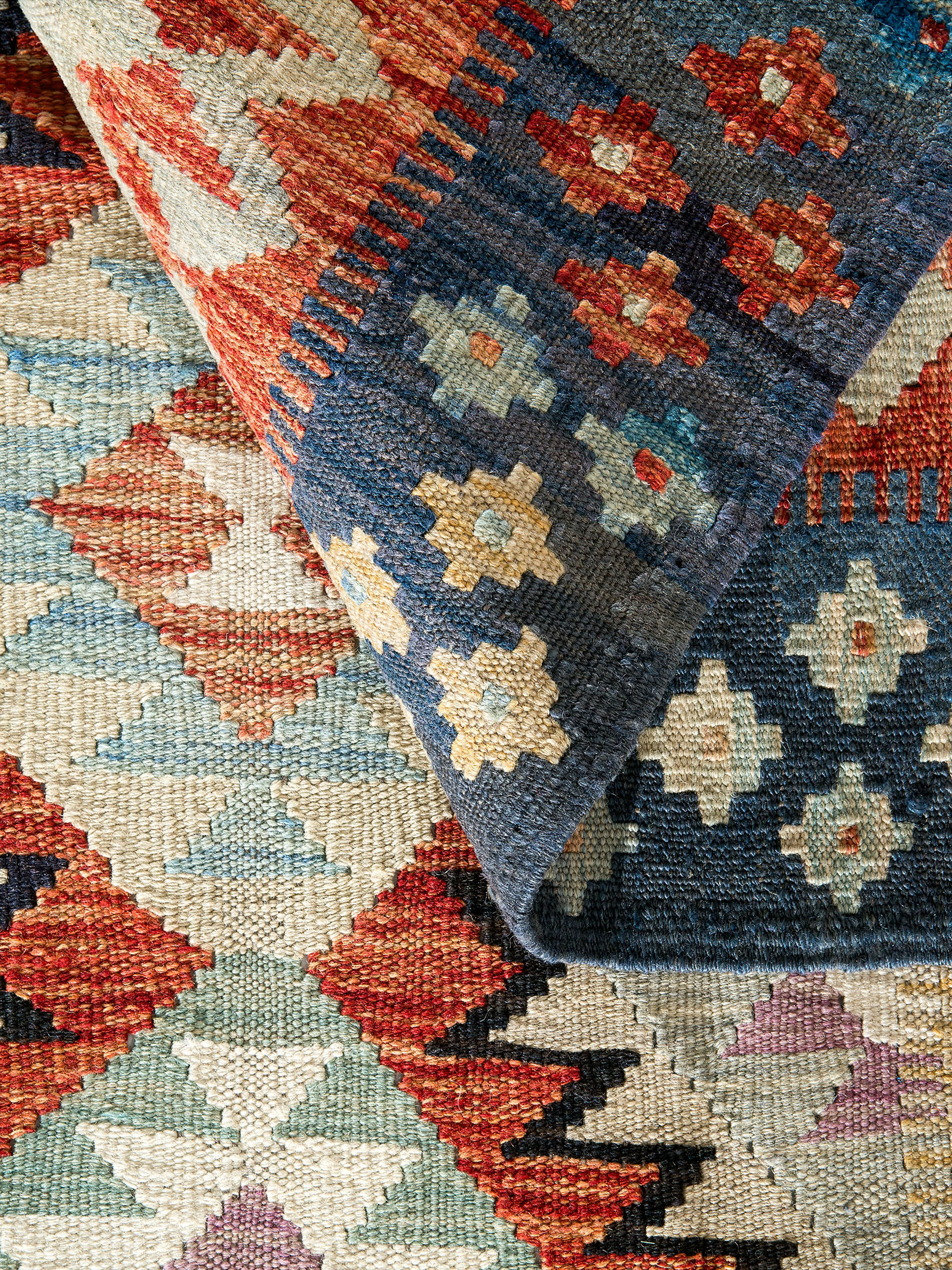 Afghan Kelim ca. 151 x 198 cm, Unikat / Einzelstück