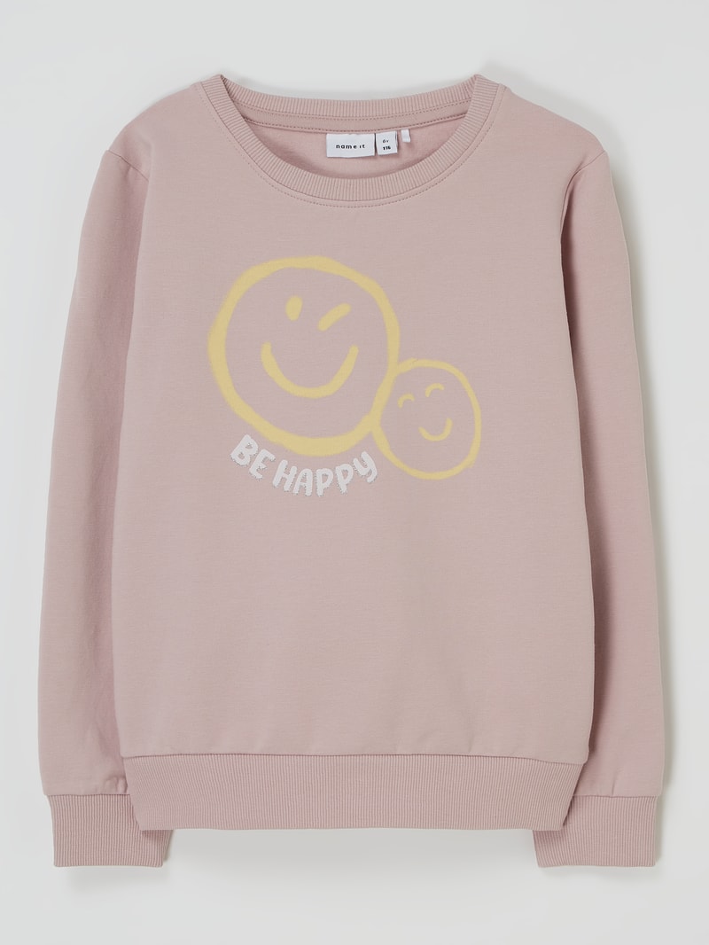 Sweatshirt mit Print Modell 'Turn' in flieder