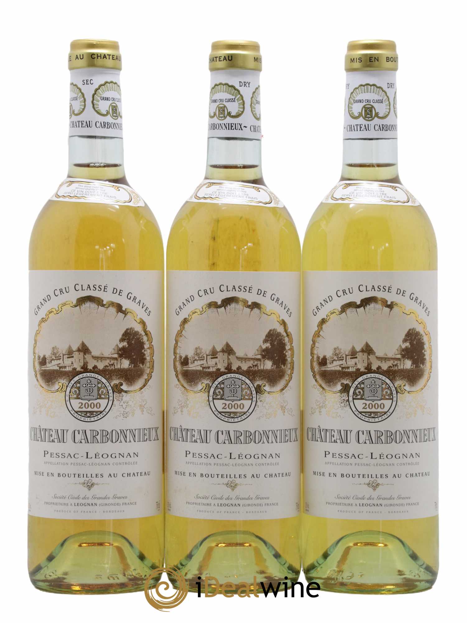 Château Carbonnieux Cru Classé de Graves  2000 - Lot de 6 Bouteilles