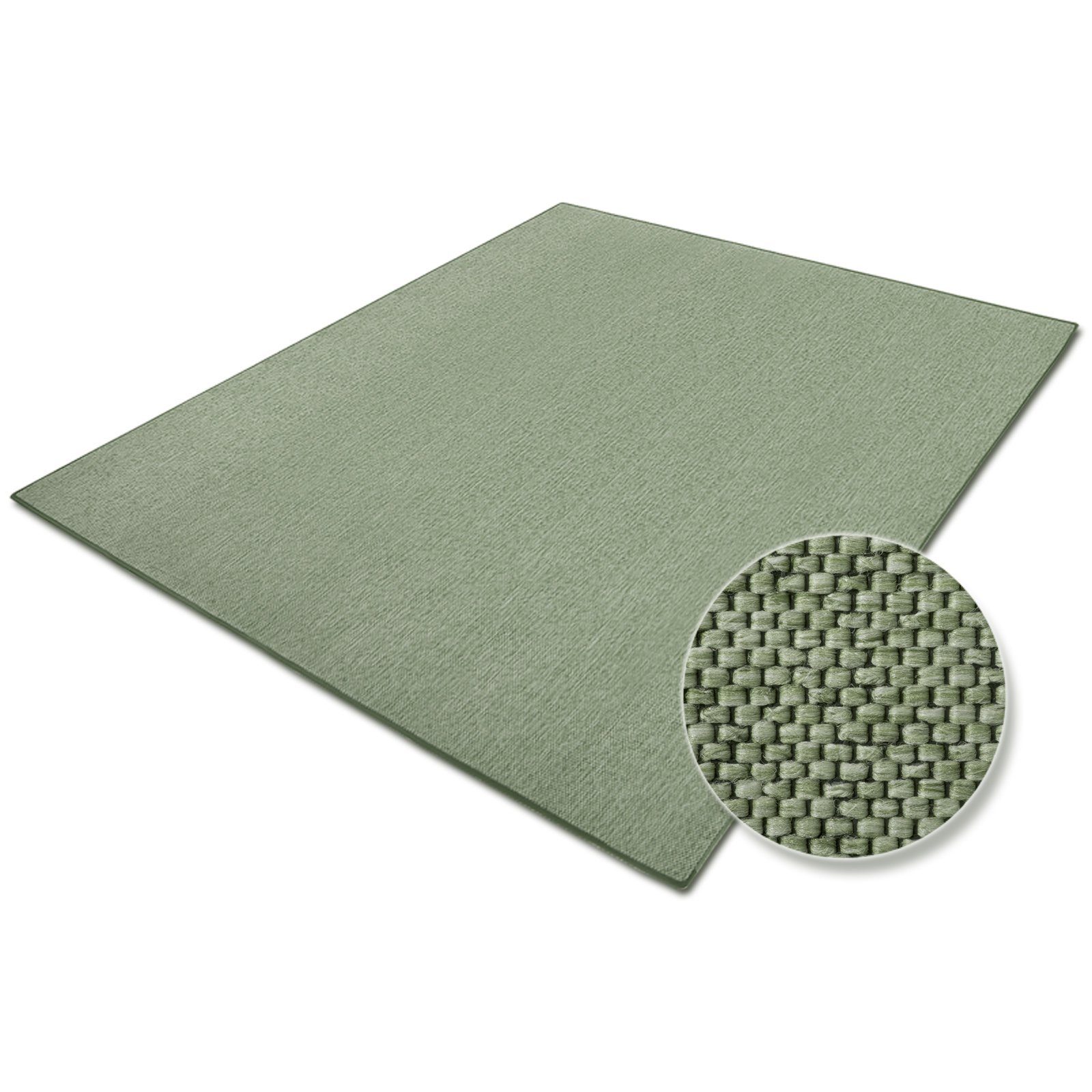 Teppich Haifa Läufer in vielen Farben & Größen, Wohnteppich, Teppichläufer, Karat, Höhe: 3.5 mm, in Sisaloptik