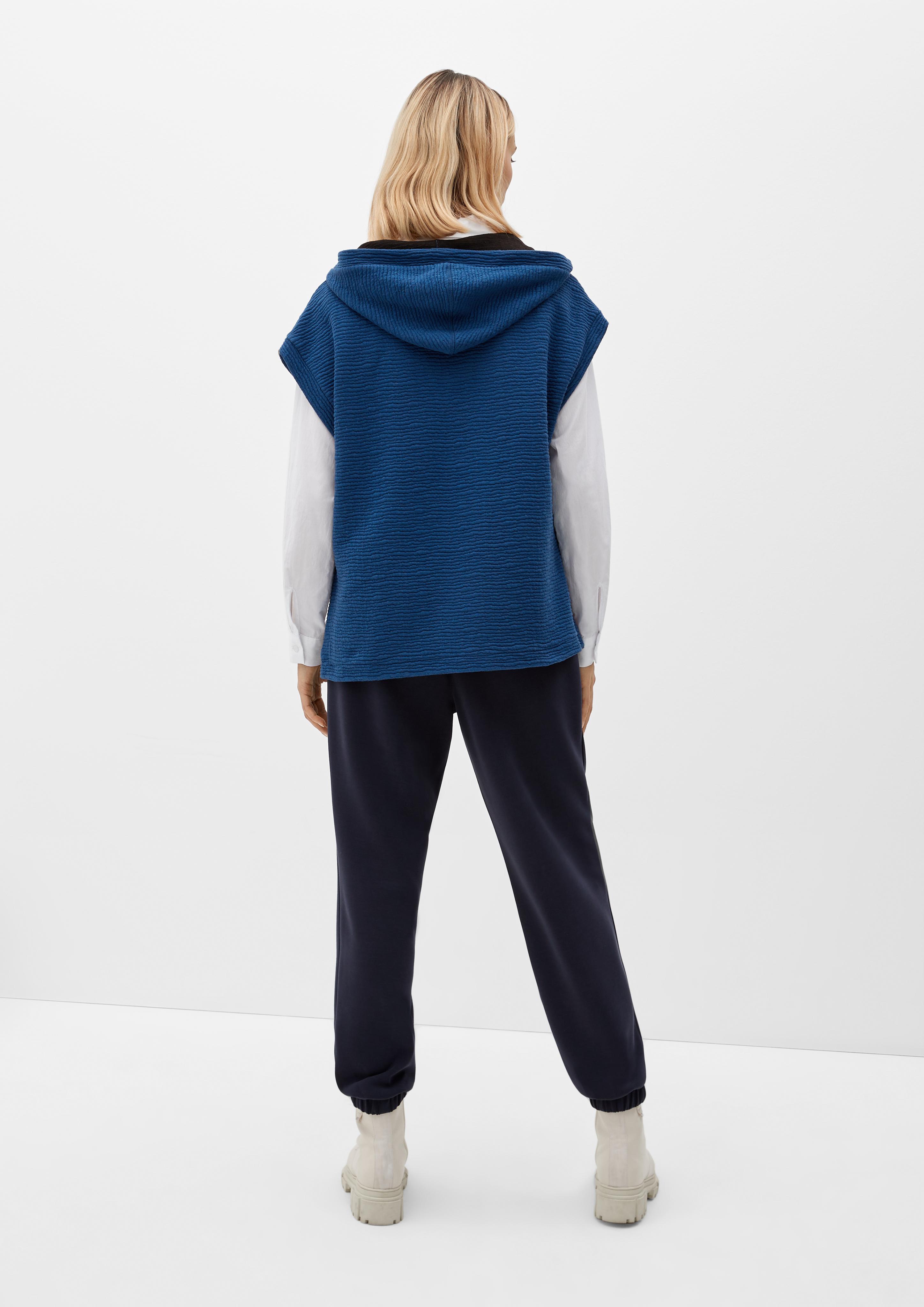 Kurzarmhoodie mit Kängurutasche  2126065-5659