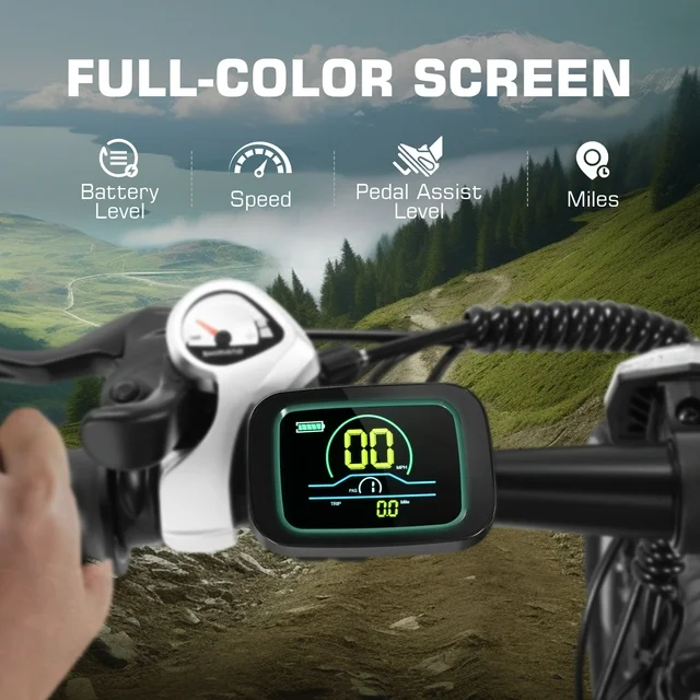 Funcid Electric Bike, Electric Bike for Adults 27.5 EBike 500W Adult Electric Bicycle, 19.8MPH Electric Mountain Bike, 48V 10.4Ah Battery