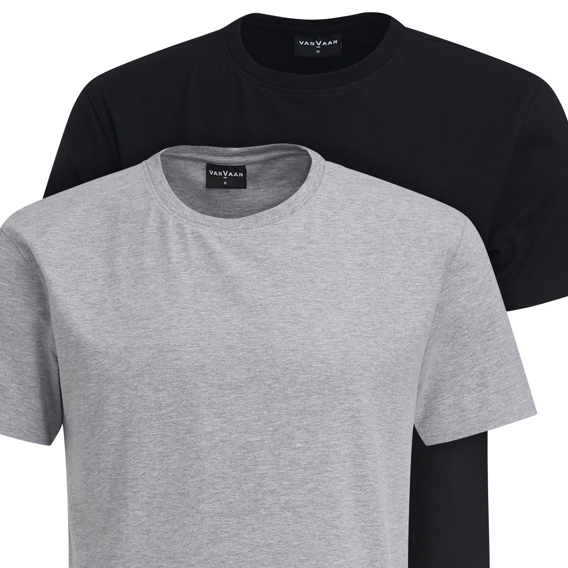2 Herren T-Shirts mit Rundhalsausschnitt